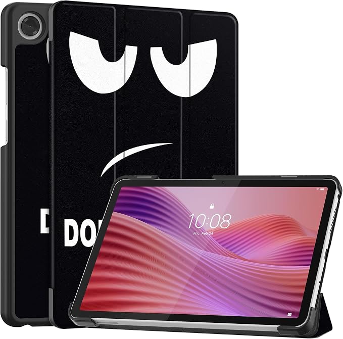 Smart Case for Lenovo Tab One / K9 8.7 Inch 2025 TB305XU/TB305FU Lightweight Trifold Stand Cover Auto Wake Sleep Blackish Green