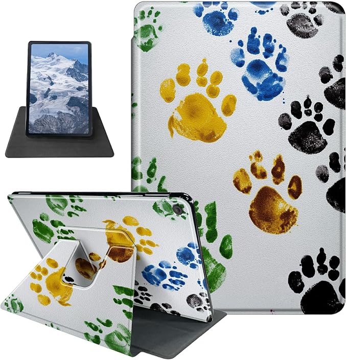 Astronaut Mushrooms Pattern Case for iPad 10.2 iPad 9th Generation 2021/ iPad 8th Generation 2020/ iPad 7th Generation 2019360 Degree Rotating Stand Protective Cover with Auto Sleep/Wake