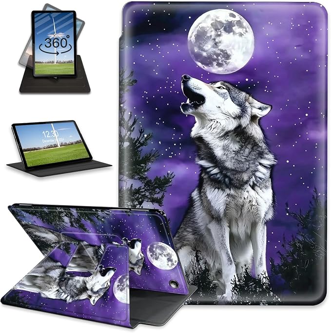for Amazon Fire Max 11 2023 Release Table Case 11'' Rotating Auto Wake Sleep Leather Table Case for Amazon Fire Max 11 2023 Release Stand Bird Flowers Design for Woman Man