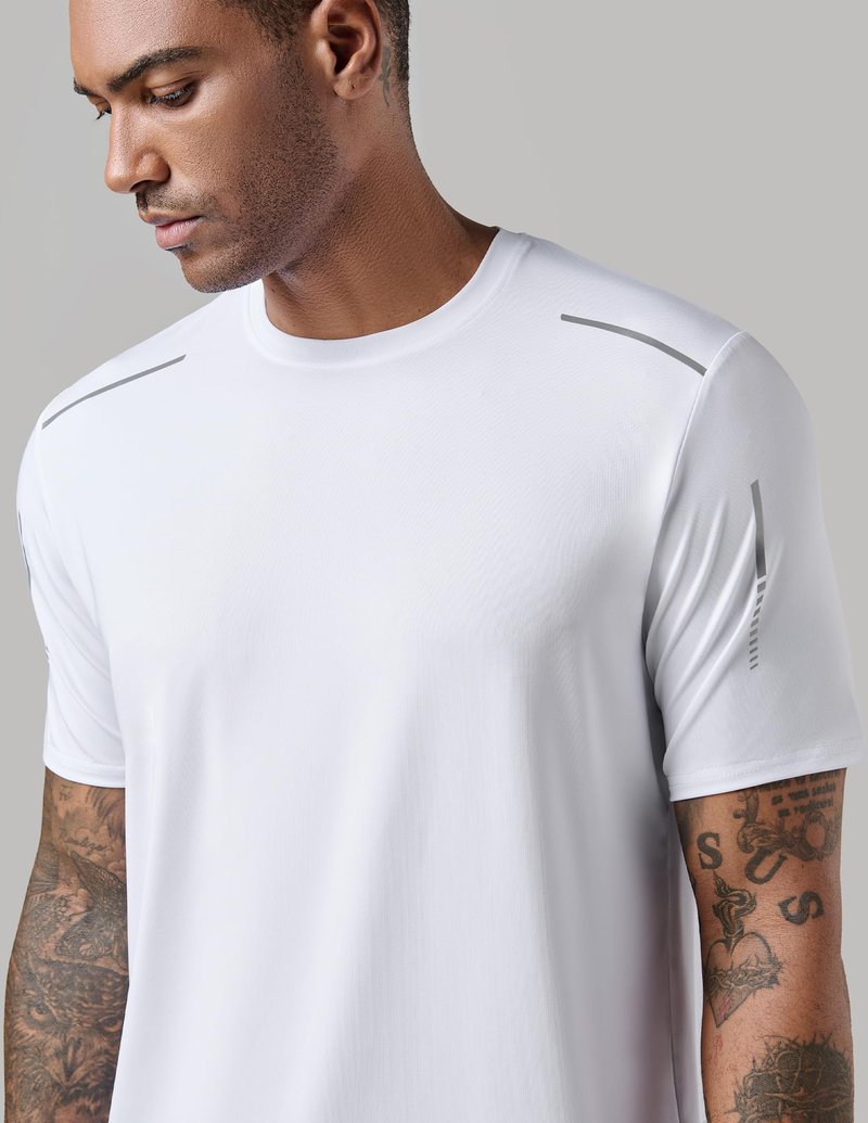 5 Pack Men’s Active Quick Dry Crew Neck T Shirts | Athletic Running Gym Workout Short Sleeve Tee Tops Bulk (Set 17, 3X-Large)