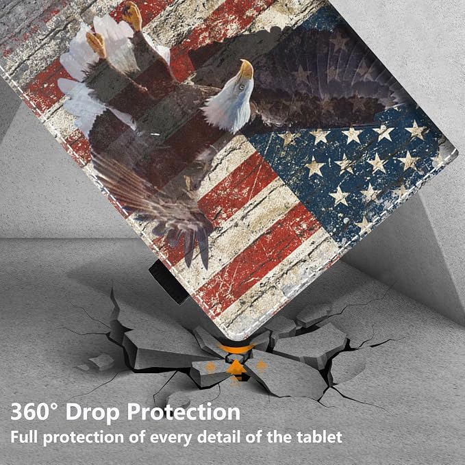 Case for Amazon Fire HD 10 Tablet 10.1 inch (9th/7th Generation 2019/2017 Release) - Slim Lightweight PU Leather Stand Cover with Auto Wake/Sleep Celestial Theme Sun with Crescent Moon