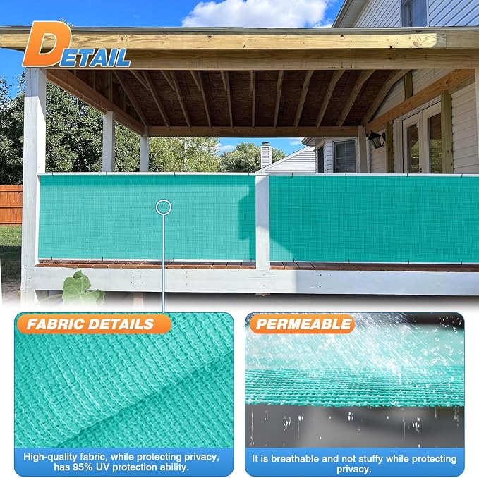 TANG Sun Shade Fabric Roll 8'x140' Shade Cloth