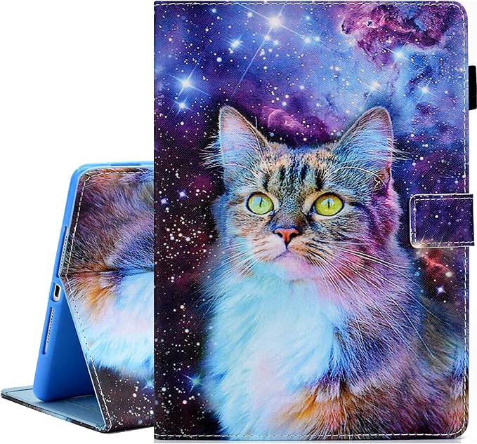 Case for iPad 9th/8th/7th Generation iPad 10.2 Case (2021/2020/2019 Model iPad 9/8/7 Case) PU Leather Folio Folding Stand Cover for iPad 10.2 inch Auto Wake/Sleep Hummingbird