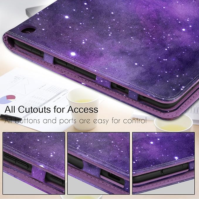 Folio Case Cover for 7-Inch Fire 7 Tablet (12th Generation 2022 Release) Not Fit for Previous 7th/9th Genration (Blugaxy)