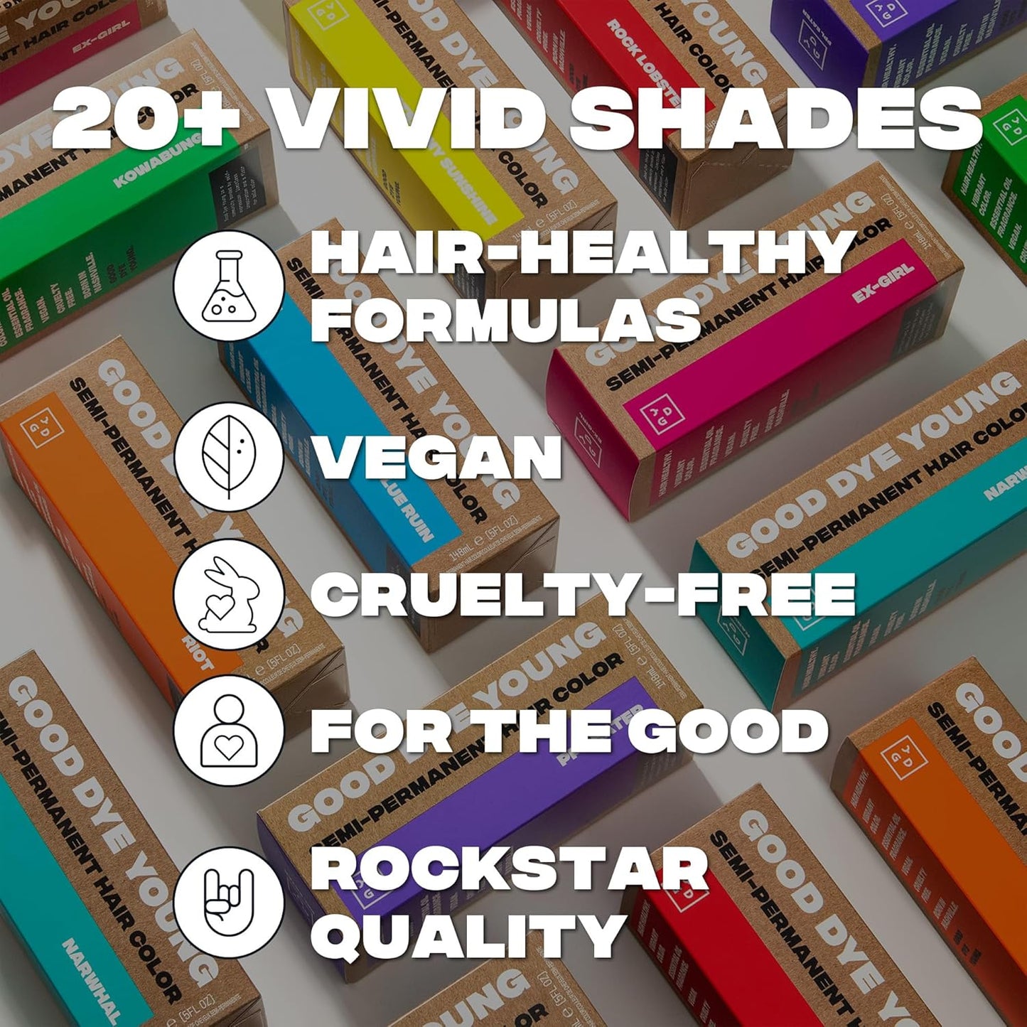 Good Dye Young Semi-Permanent Hair Color, Vegan and Cruelty-Free Brown Hair Dye, Last up to 24 Washes, Non-Damaging Conditioning Hair Color (5FL OZ, Earthworm)