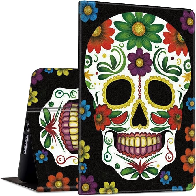 Case for Amazon Kindle Fire Max 11 Tablet (13th Gen 2023 Release) 11 PU Leather Slim Folding Adjustable Stand Smart Cover with Auto Wake/Sleep for Fire 11 Max TabletArt Skull