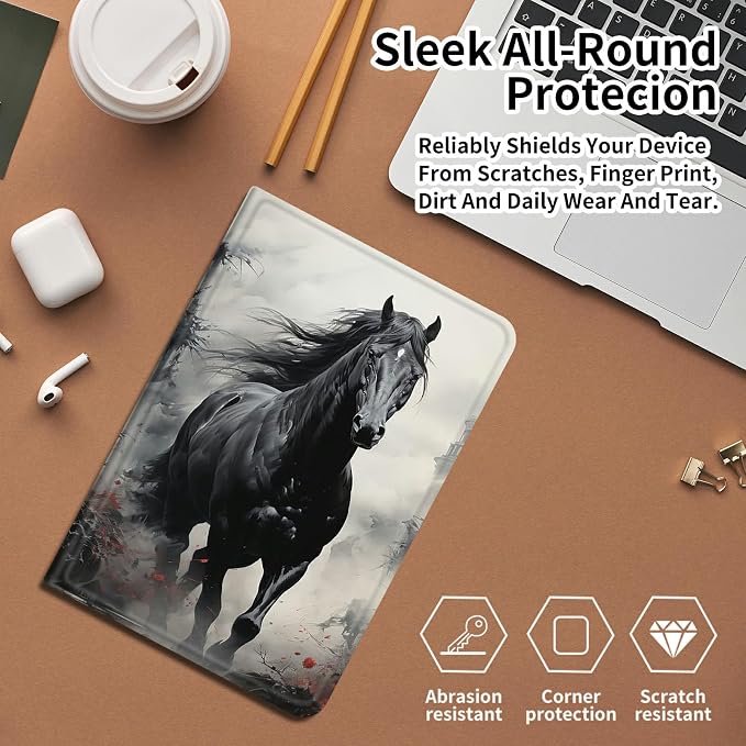 Case for Fire 7 Tablet &amp Fire 7 Kids (12th Gen 2022 Release) - Slim PU Leather Protective Smart Cover with Auto Sleep/Wake &amp Multi-Angle StandBlue Dandelion