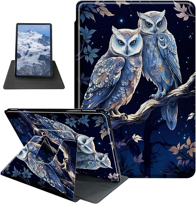 Astronaut Mushrooms Pattern Case for iPad 10.2 iPad 9th Generation 2021/ iPad 8th Generation 2020/ iPad 7th Generation 2019360 Degree Rotating Stand Protective Cover with Auto Sleep/Wake