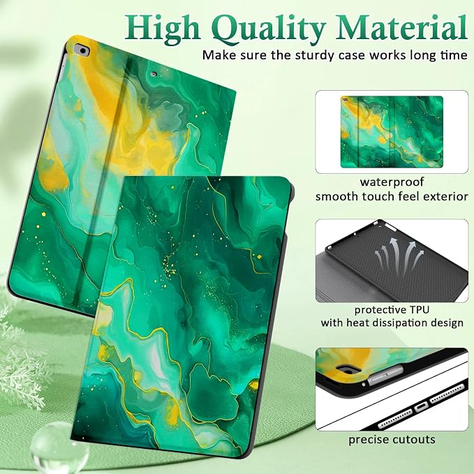 Case for iPad 6th/5th Generation 2018/2017 for iPad Air 2 2014 / Air 1 2013 9.7 inch Multi-Angle Viewing Stand 9.7 Cover Folio Auto Wake/Sleep iPad 6/5 Gen Case (Colorful Tree)