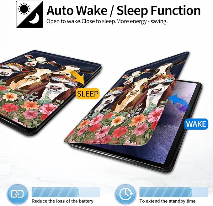Case for iPad (A16) 11th Generation 11 Inch (2025)iPad 10th Generation 10.9 Inch (2022)PU Leather Slim Standing Smart Coverwith Auto Sleep/WakeBall on Fire