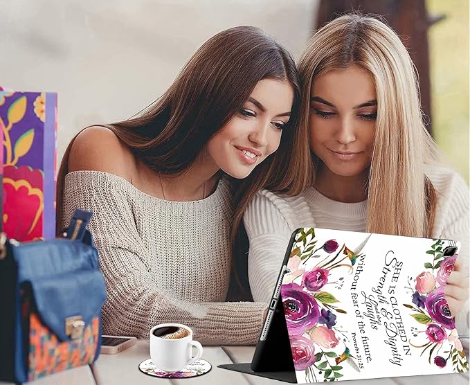 for iPad mini Case iPad mini 1 2 3 4 5 Case and Coasters Set PU Leather Folio Case Smart Cover with Stand &amp Auto Wake Sleep for iPad mini 5/4/3/2/1 - Flame Soccer