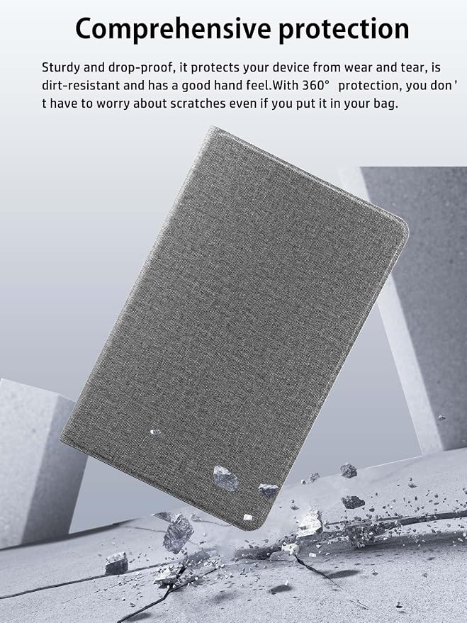 Case for TECLAST ArtPadPro Tablet 12.7inchNOUKAJU Tablet Protection CaseFolding StandAngle AdjustmentProtection Cover for TECLAST ArtPadPro(Gray)