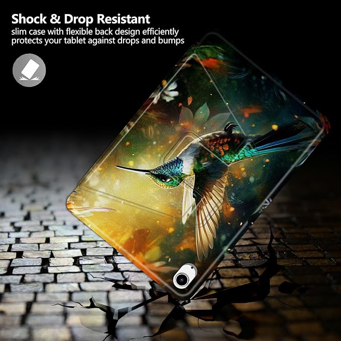 Astronaut Mushrooms Pattern Case for iPad 10.2 iPad 9th Generation 2021/ iPad 8th Generation 2020/ iPad 7th Generation 2019360 Degree Rotating Stand Protective Cover with Auto Sleep/Wake