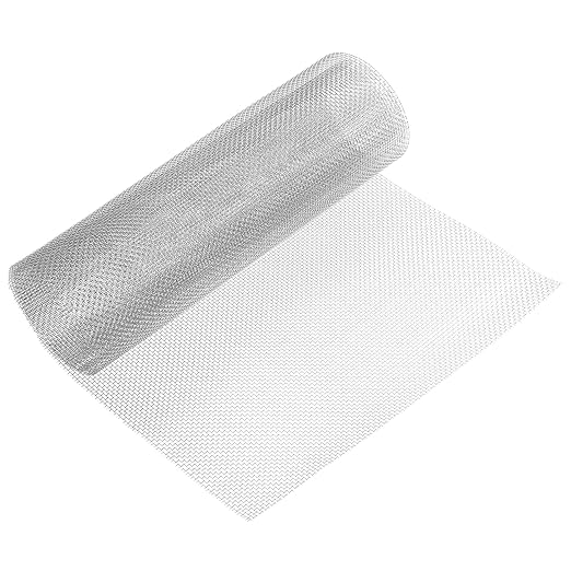 uxcell 10 Mesh 39" x 12" Woven Wire Mesh, 304 Stainless Steel Air Vent Filter