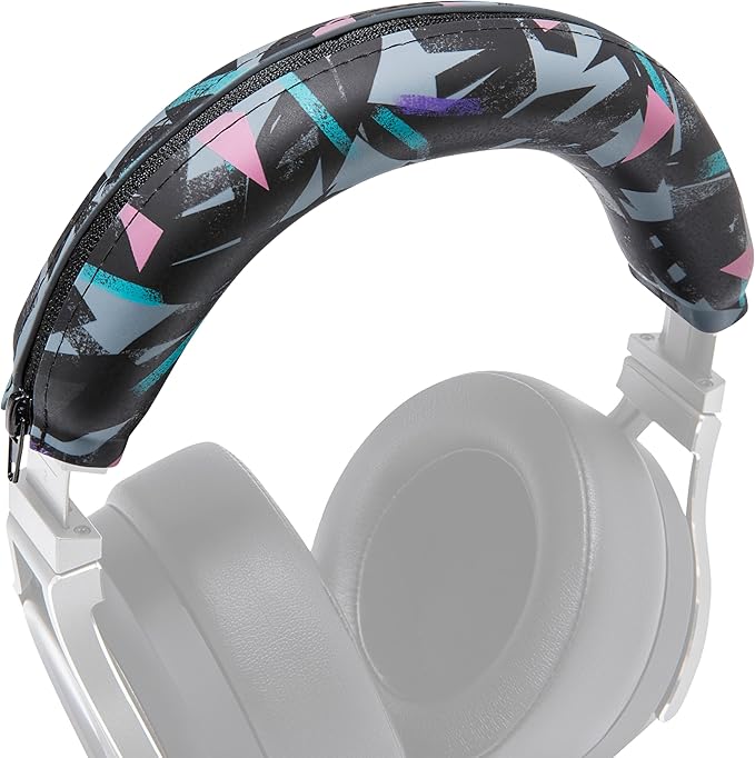 WC Freeze Virtuoso PadZ and Silicone BandZ Bundle Pack for Corsair Virtuoso Headphones | Cooling Gel Replacement Earpads and Silicone Headband Cover | 90's Black