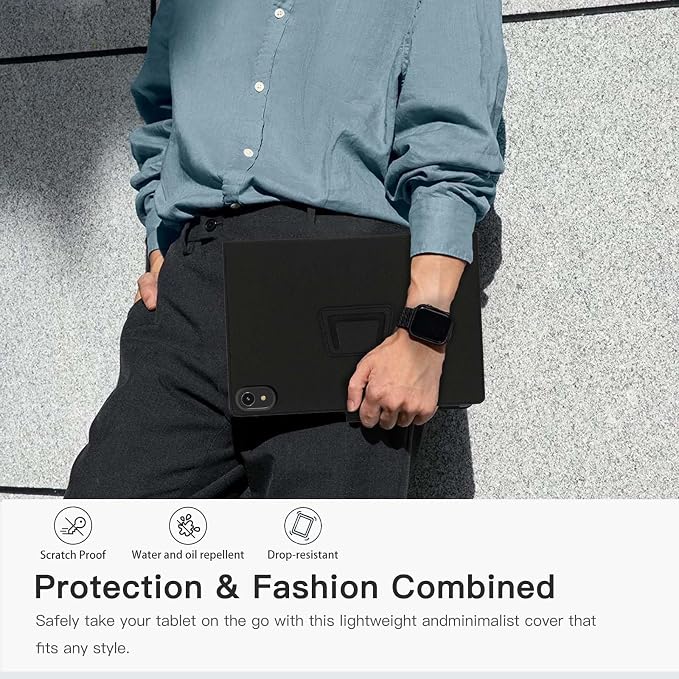 Tablet Case Cover For ApoloMedia EP1095T/ApoloSign EP1095T TabletMulti-Viewing AnglesSlim Light Shell Stand Cover for ApoloMedia EP1095T/ApoloSign EP1095T Tablet with Hand Strap&amp Pencil HolderB