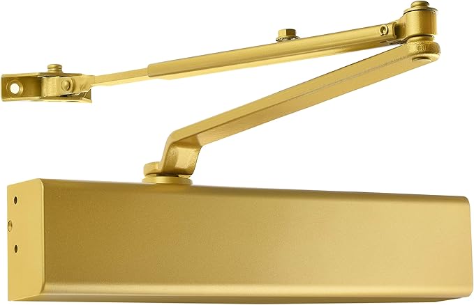 Lawrence Heavy Duty Door Closer Commercial Grade 1 - Adjustable 6-Speed Delayed-Action Door Control with 3 Pistons – Flexible Installation with Included Hardware - Embassy Series LH816