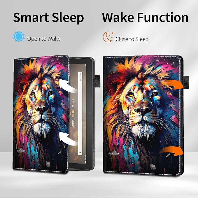 Case for Amazon Kindle Fire Max 11 Tablet (13th Generation 2023 Release) - Slim Fit Standing Cover with Auto Sleep/Wake for All-New Fire 11 Max Tablet，Enchanted Forest 2