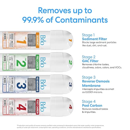 Brio Commercial Grade Bottleless Ultra Safe Reverse Osmosis Drinking Water