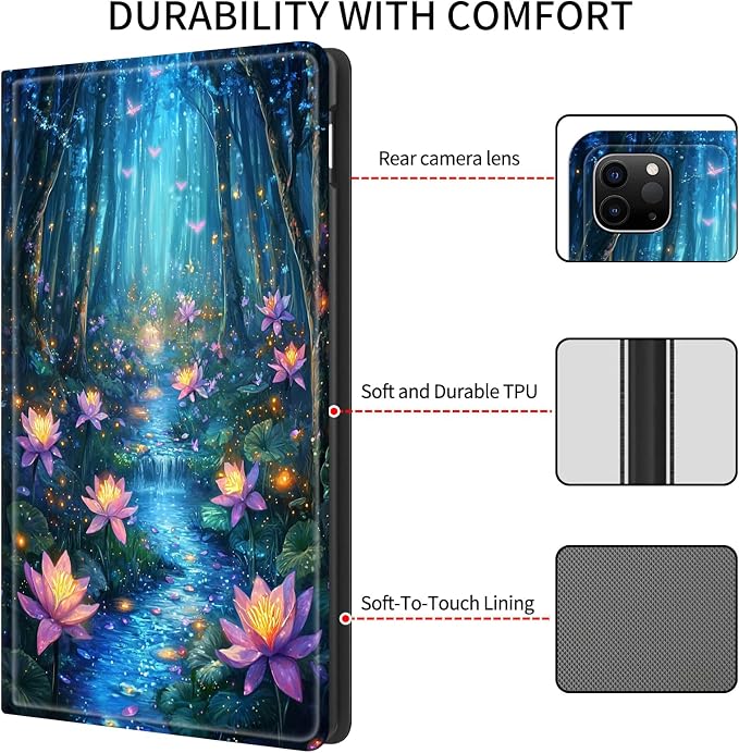 Case for iPad (A16) 11th Generation 11 Inch (2025)/ iPad 10th Generation 10.9 inch 2022Slim PU Leather Smart Cases Covers with Auto Wake/Sleep-Beast Roared