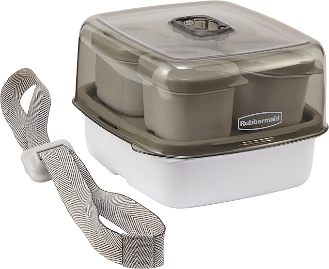 Rubbermaid Fasten + Go Sandwich Kit, Smoke Gray, 3-Piece Set
