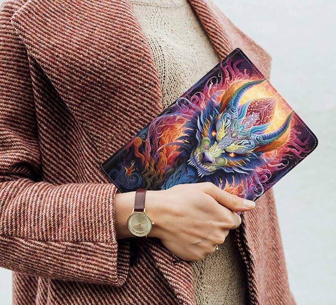Case for Samsung Galaxy Tab S10 Plus 2024/ S9 Plus/ S9 FE Plus 5G 12.4 Inch 2023 Slim PU Leather Stand Folio Cover with Auto Wake Sleep Abstract Paint Dogs