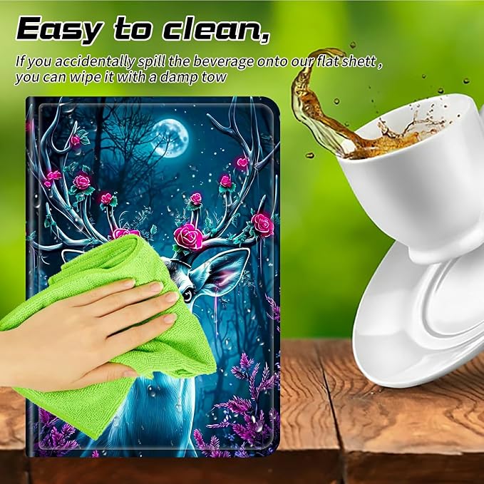 for Walmart Onn 10.1 2024 Onn 10.1 Gen 4 Universal Tablet Case 360 Degree Rotating Kickstand Protective Stand Case with Multiple Viewing PU Leather Shell Case Black Book Cat