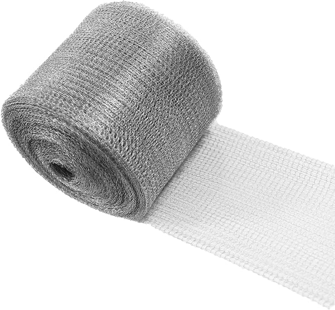 Wire Mesh for Mice Control 5IN X 53Ft, Hole Fill Fabric, Upgraded Stainless