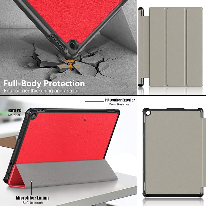 Slim Case for Amazon Fire Max 11 Tablet (13th Generation 2023 Release) Trifold Lightweight Hard Shell PU Leather Stand Folio Protective Cover with Auto Wake/Sleep Colored Graffiti Doodle