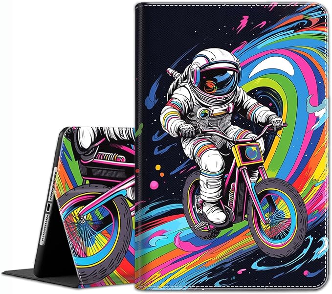 Case for iPad A16 11th Gen 11 Inch (2025) 10th Gen 10.9 Inch (2022) Model A3354 A3355 A3356 A2696 A2757 A2777 ，Slim Fit Standing Cover with Auto Sleep/Wake，Frog Playing Guitar
