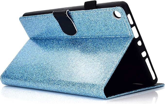 Fire HD 8 Case Slim Folding Stand Auto Wake/Sleep Wallet Case with Cards/Cash Holder for Amazon Fire HD 8(8th/7th/6th Gen 2018/2017/2016 Release)-Black