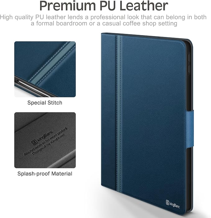 Case for iPad (A16) 11th Gen 11-inch iPad 10th Gen 10.9-inch | with Pencil Holder PU Leather Protective Cover Auto Sleep/Wake Multi-Angle Viewing/Typing Stand Magnetic Closure Beige