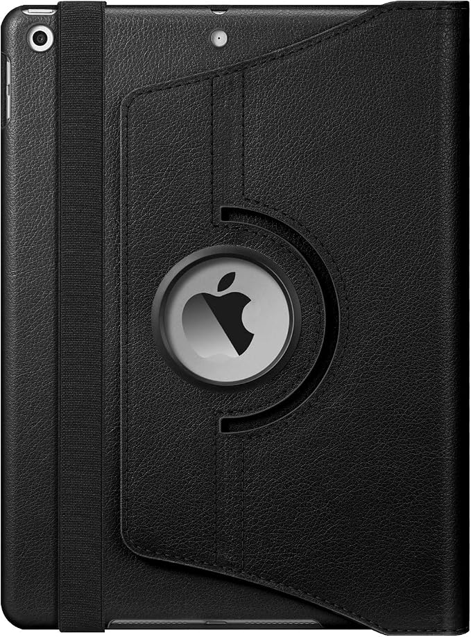 Fintie 360° Rotating Case for iPad 9th / 8th / 7th Generation 10.2 Inch | Swivel Stand Portrait &amp Landscape Viewing Shockproof Cover with Pencil Holder Auto Wake/Sleep Aqua Wave
