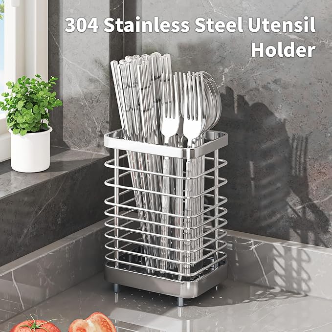 MAXCOOK Kitchen Utensil Drying Rack Dishwasher Safe ( 3.94x2.95x5.9 inch )