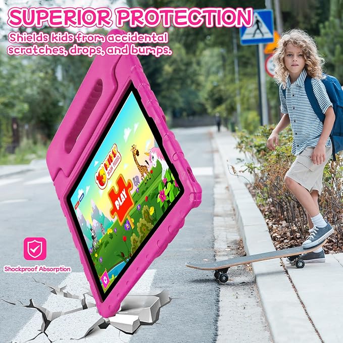 Case for iPad Pro 12.9 Case 2022/2021/2020/2018 with Pencil Holder &amp Hadle Stand Super Protection Kids Proof Cover for iPad Pro 12.9 inch 3rd/4th/5th/6th Generation Black