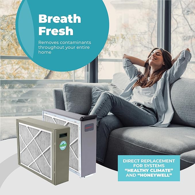 Lennox X6672 16x25x5 Furnace Filter, Lennox Healthy Climate Carbon Clean Merv