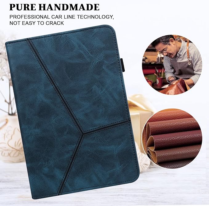 Case for Amazon Kindle Fire Max 11 Case (13th Generation 2023 Release) 11PU Leather Folio Stand Stylish Solid Color Stripe Stand Cover for Fire 11 Tablet - Black