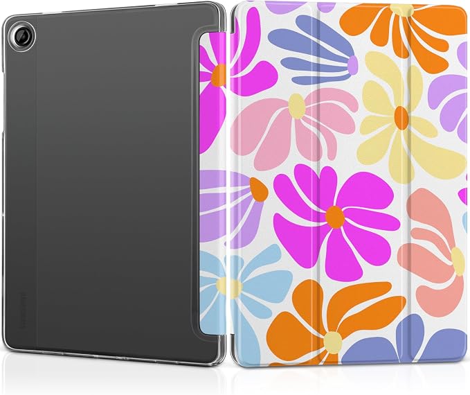 Case for Samsung Galaxy Tab A11 Plus A11+ 11 inch (2025/2026) &amp Tab A9 Plus A9+ 11 inch (2024/2023) Slim Smart Stand Cover with Translucent Hard Back Auto Wake/Sleep - Bear with Bows