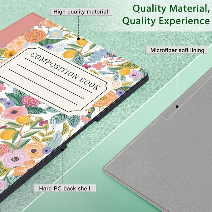 Case for Remarkable Paper Pro Tablet 11.8 (Released in 2024) Hard Back Shell Protective Book Folio Cover with Built-in Pen Holder with Auto Sleep/Wake Function.