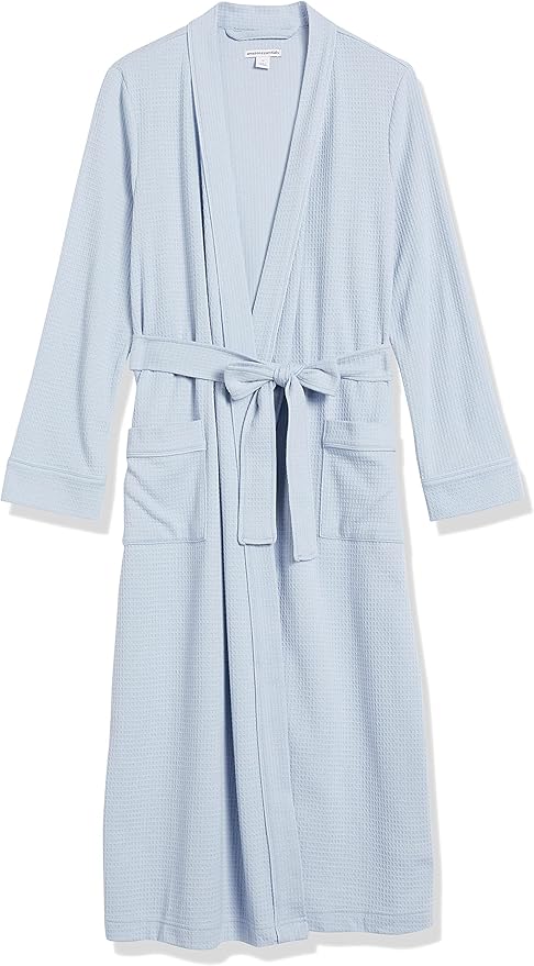 Amazon Essentials Women's Lightweight Waffle Full-Length Robe (Available in Plus Size)