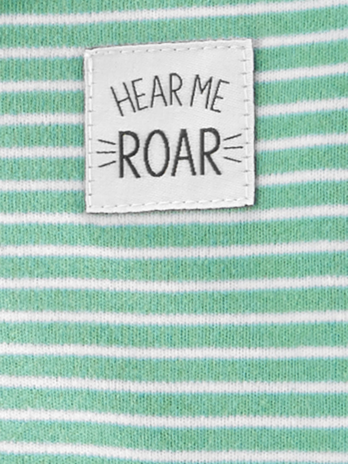 Simple Joys by Carter's Baby Boys' 2-Pack Cotton Sleep and Play, Dark Grey Dinosaur/Mint Green Stripe, 3-6 Months