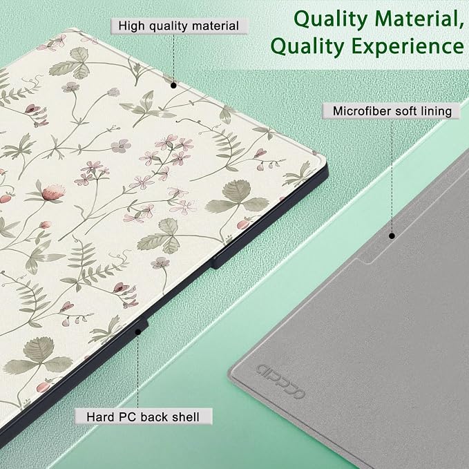 Case for Remarkable Paper Pro Tablet 11.8 (Released in 2024) Hard Back Shell Protective Book Folio Cover with Built-in Pen Holder with Auto Sleep/Wake Function.
