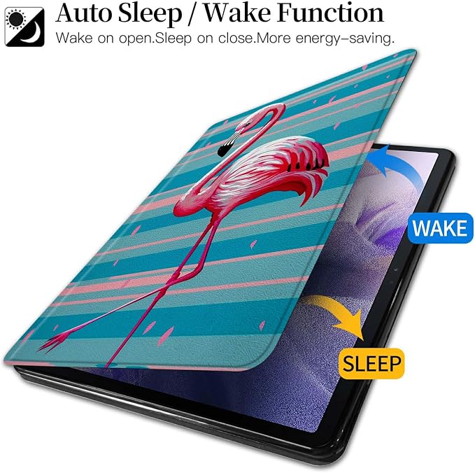 American Flag Deer Pattern Case for All-New Amazon Kindle Fire 7 Inch Tablet (9th/7th/5th Generation 2019/2017/2015 Release)360 Degree Rotating Stand Protective Cover with Auto Sleep/Wake