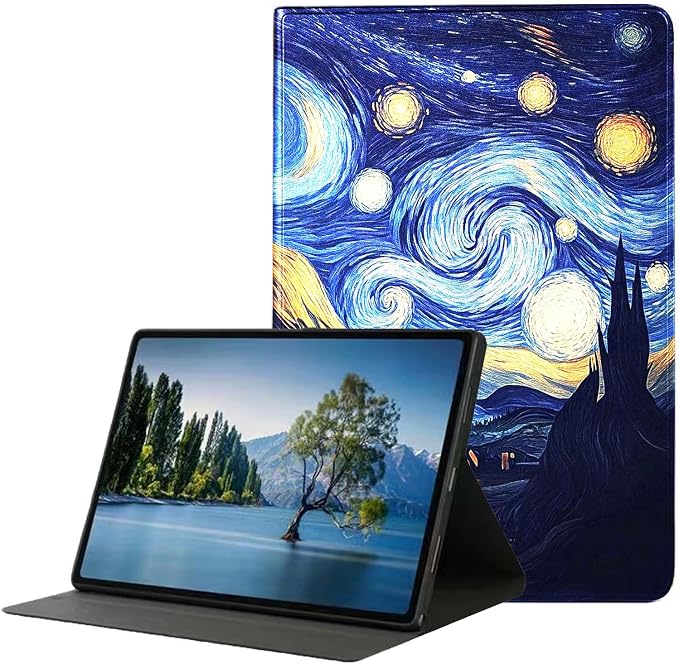 Case for iPad 9th/8th/7th Generation (2021/2020/2019) 10.2-inchSlim PU Leather Cover Adjustable Stand Auto Wake/SleepAurora Over Mountains
