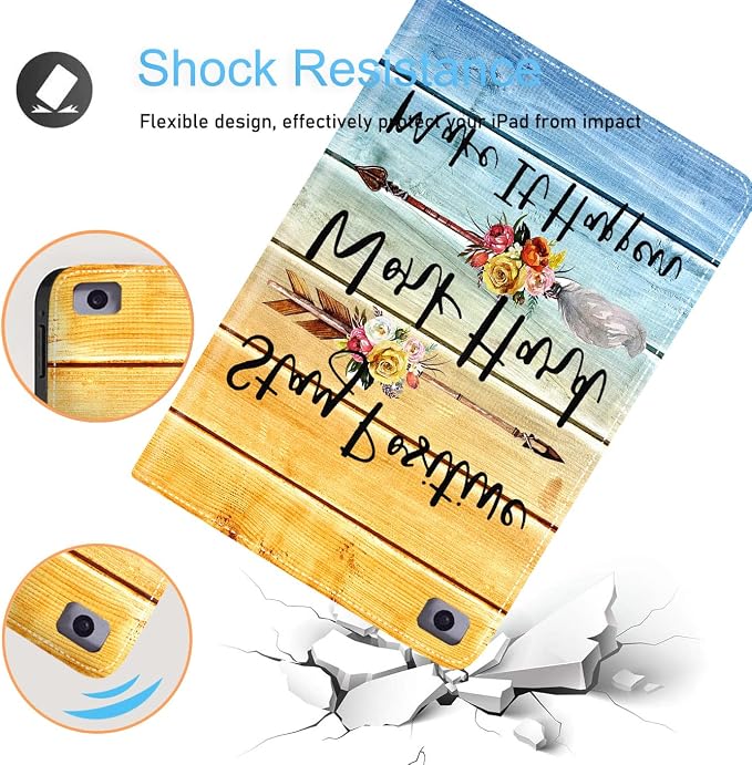 for iPad mini 5/4 Case iPad mini 1/2/3 Case Adjustable Stand Shockproof Protective Cover with Automatic Wake-up/Sleep Function Suitable for iPad mini 5th/4th Gen 7.9 inch - Bible Phil 4-13 Floral