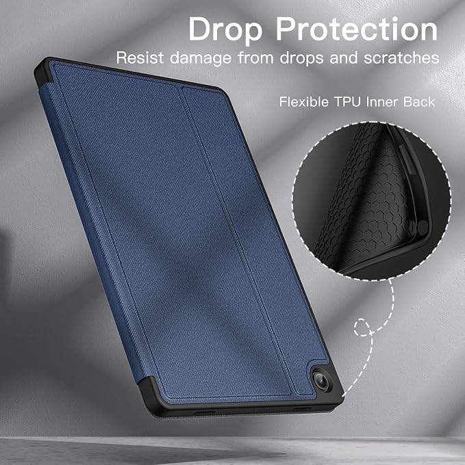 JETech Folio Case Cover for Samsung Galaxy Tab A9 Plus 11 Black | Multi-Angle Stand Cover Slim Protective Cover Auto Wake/Sleep
