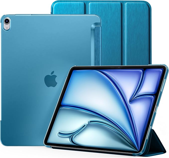 for iPad Air 13 Inch Case M4/M3/M2(2026/2025/2024) Lavender | Slim Trifold Stand Protective Cover with Translucent Hard Back for iPad Air 13 Case Support Touch ID Auto Wake/Sleep