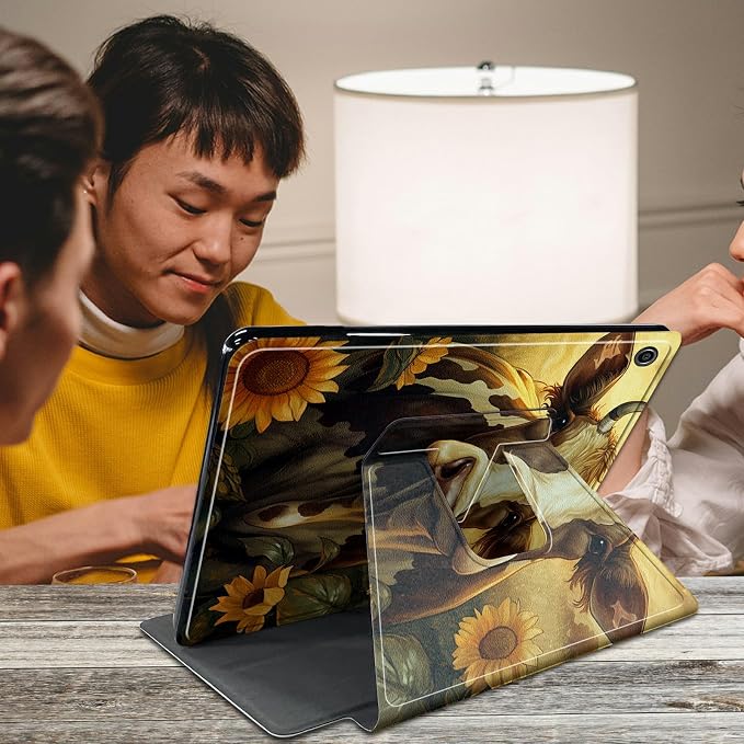 Astronaut Mushrooms Pattern Case for iPad 10.2 iPad 9th Generation 2021/ iPad 8th Generation 2020/ iPad 7th Generation 2019360 Degree Rotating Stand Protective Cover with Auto Sleep/Wake