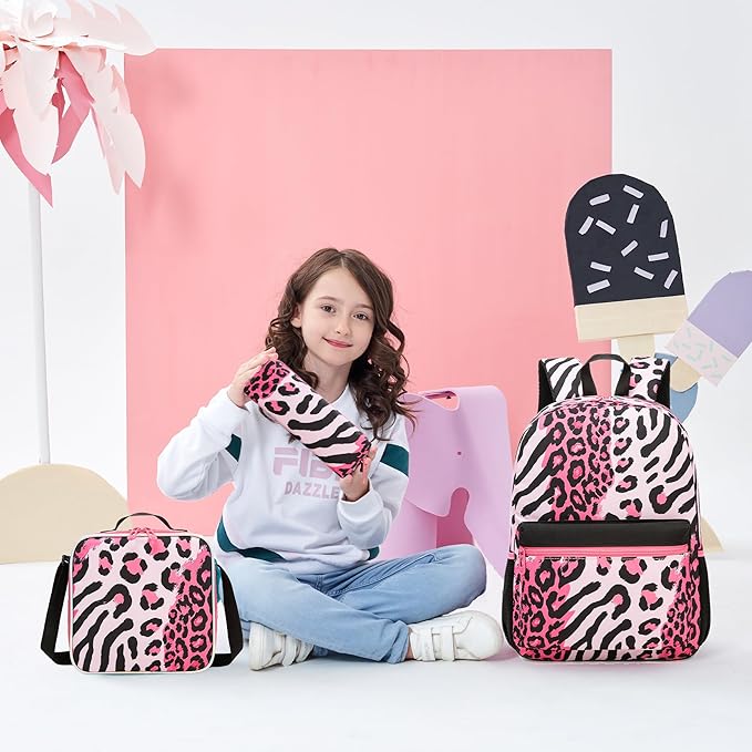 Backpack for Girls Backpack with Lunch Box School Backpacks for Girls with Pencil Case Back to School Supplies