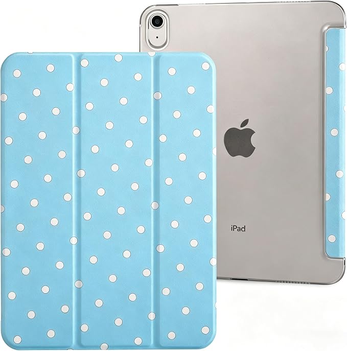 case for ipad 11th Generation11 Inch 2025 (A16 Chip) &amp 10th Gen 10.9 Inch 2022 - Slim Scratch-Resistant Hard PC Translucent Back Shell Smart Cover Wake/Sleep FunctionBlack Bow